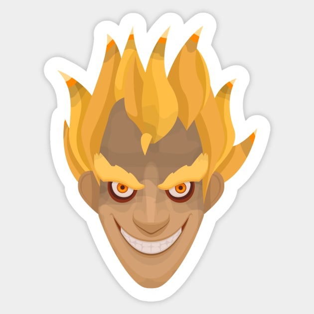 Junkrat minimalist Sticker by Mellamanpel